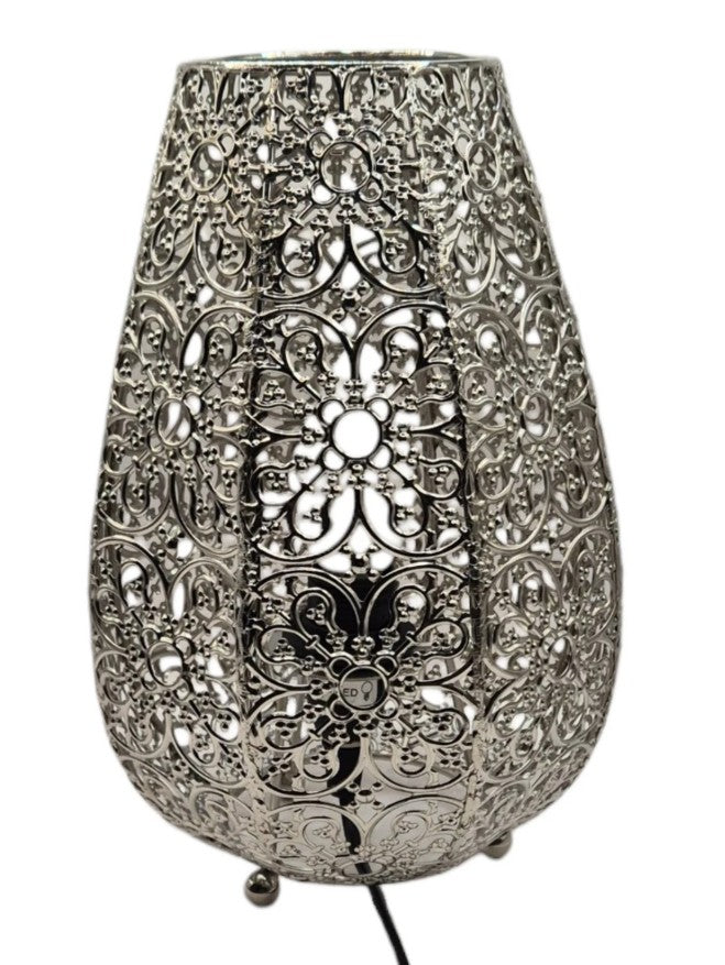 Pair Fretwork Table Lamps