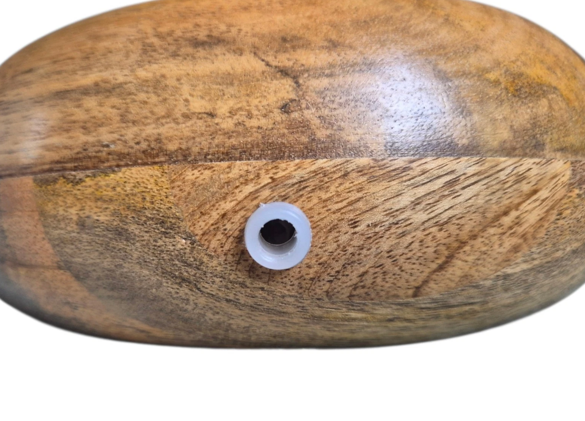 Rechargeable Mango Wood Table Lamp