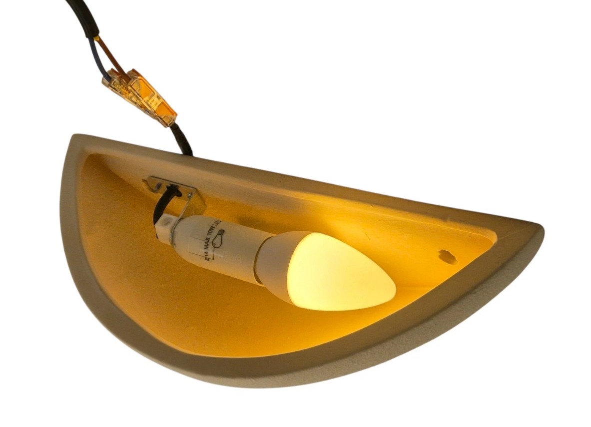 Paintable Ceramic Wall Light
