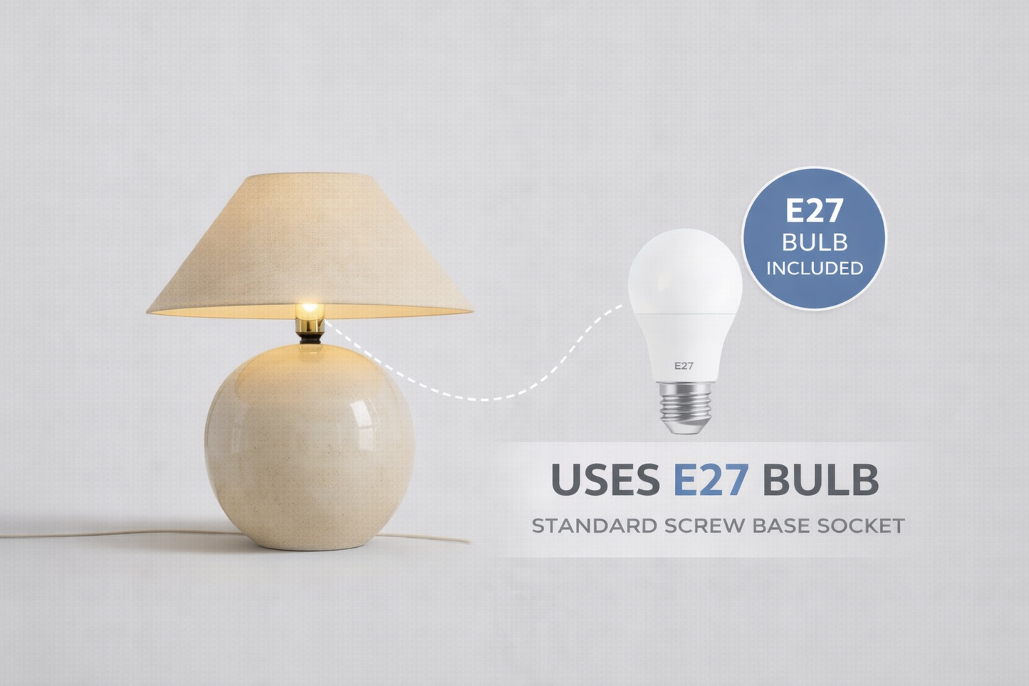 Large Ceramic Table Lamp