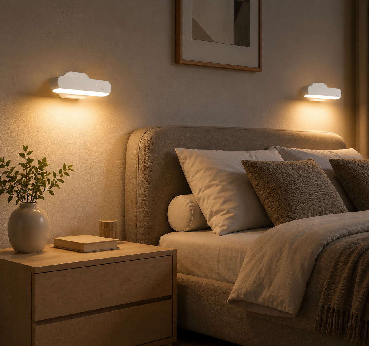 2 Pack Rechargeable LED Wall Sconce