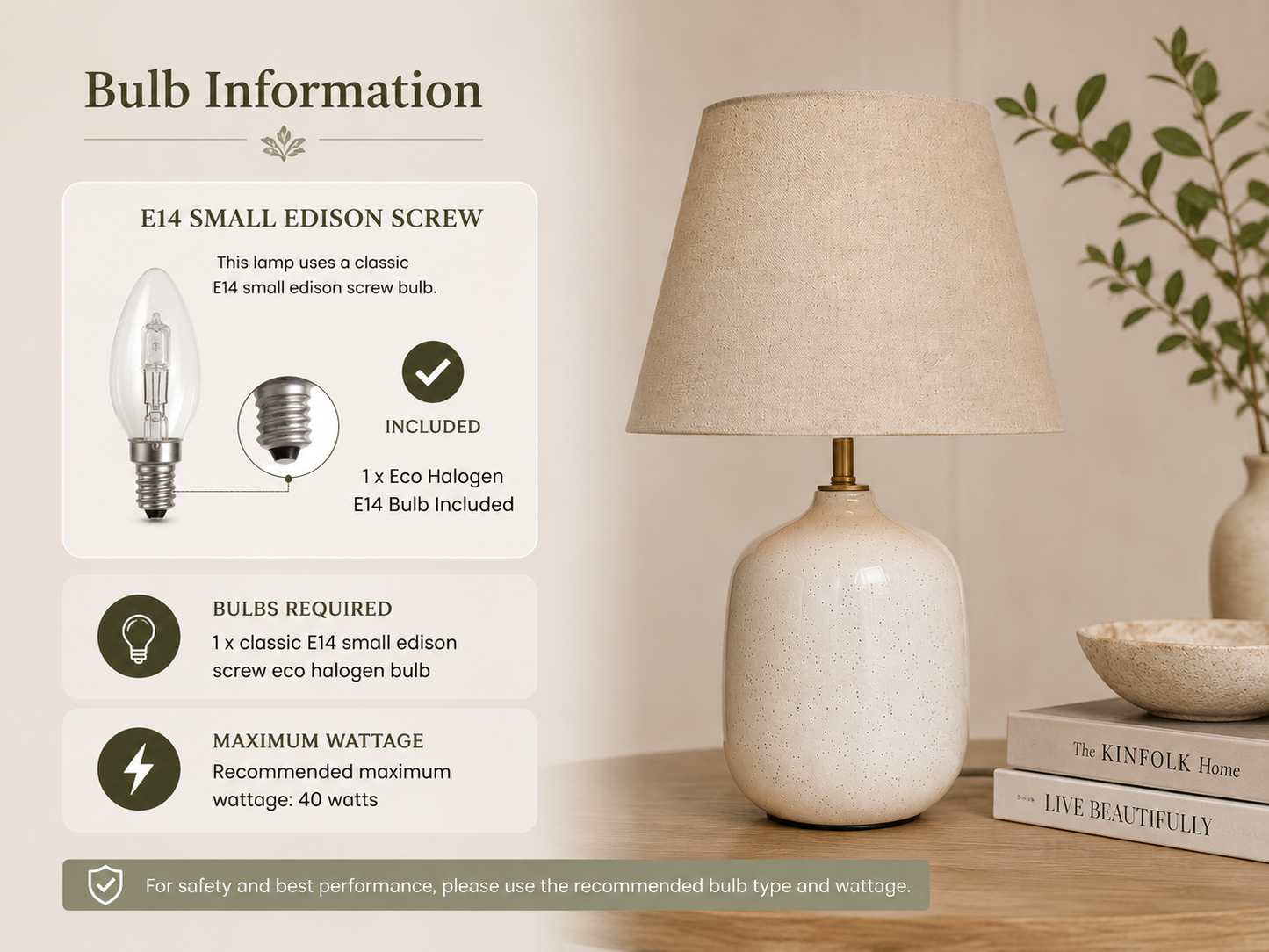 Speckled Ceramic Table Lamp