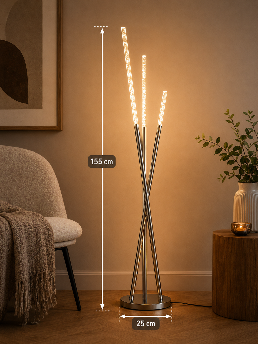 Chrome Bubble Floor Lamp