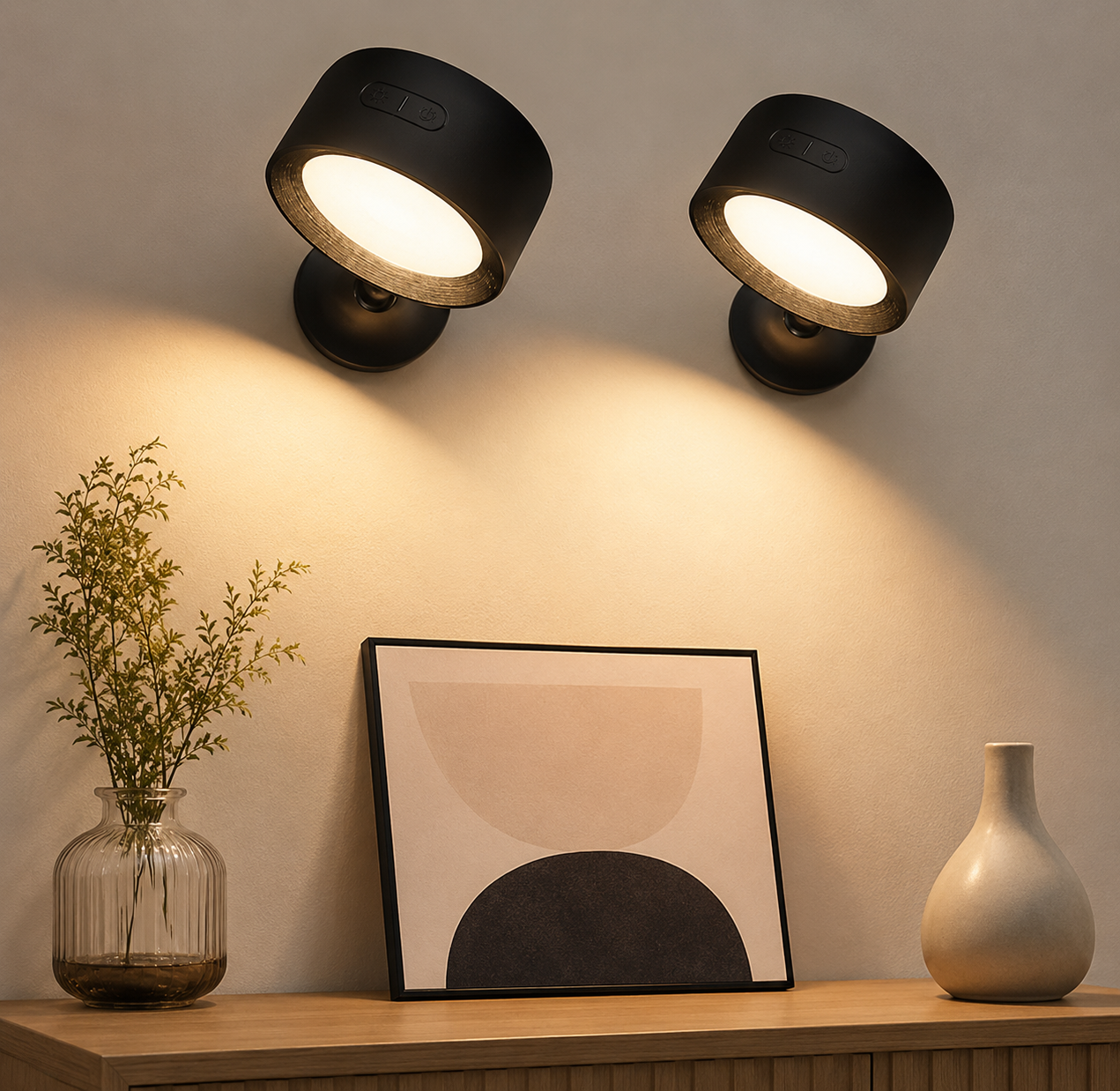 2 Pack Led Indoor Wall Lamp