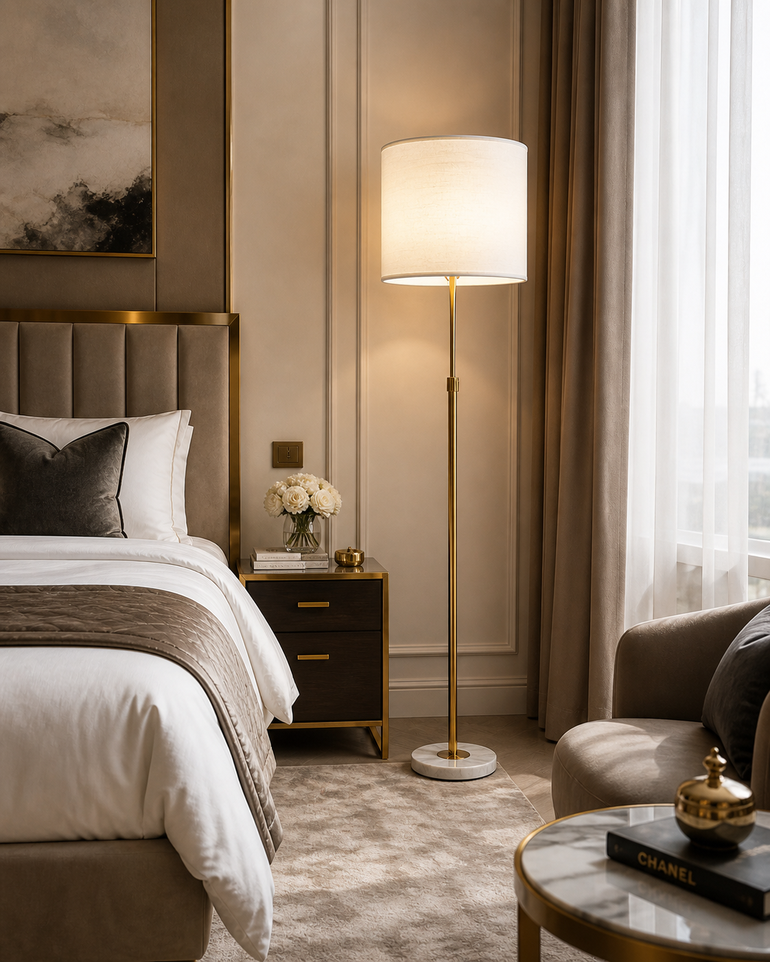 Gold Floor Standing Lamp