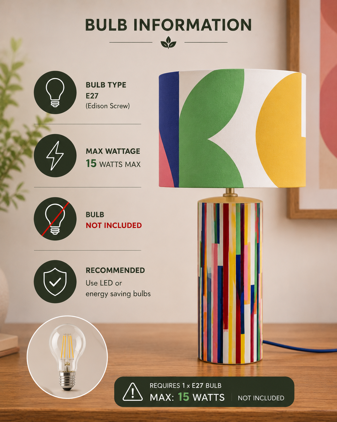 Klee Ceramic Table Lamp