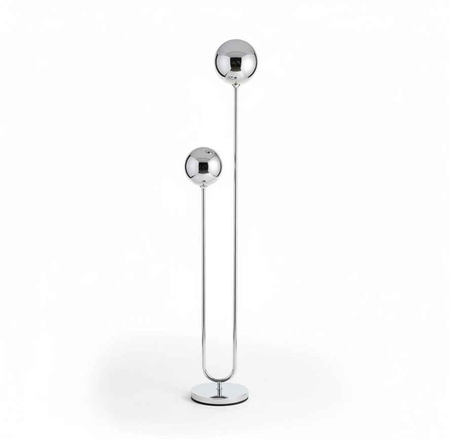 Ombre Arc Floor Lamp Nickel