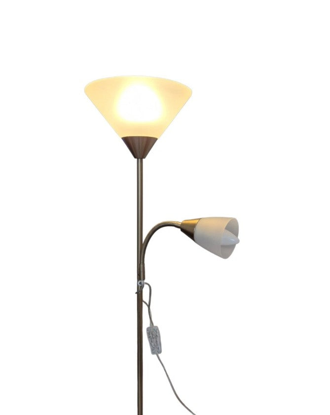 Father Child Brass  Floor Lamp