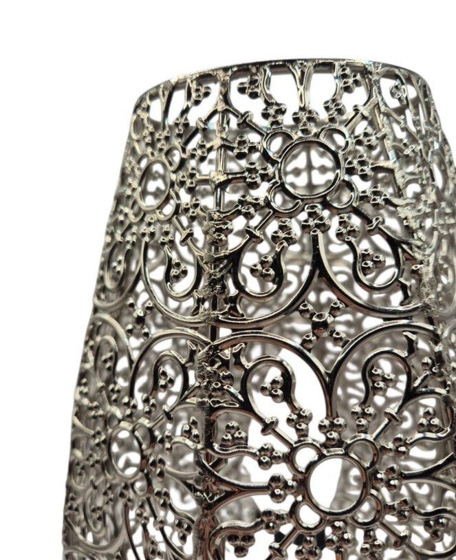 Pair Fretwork Table Lamps