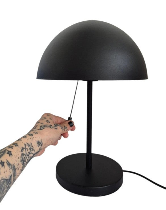 Mushroom Table Lamp Matt Black