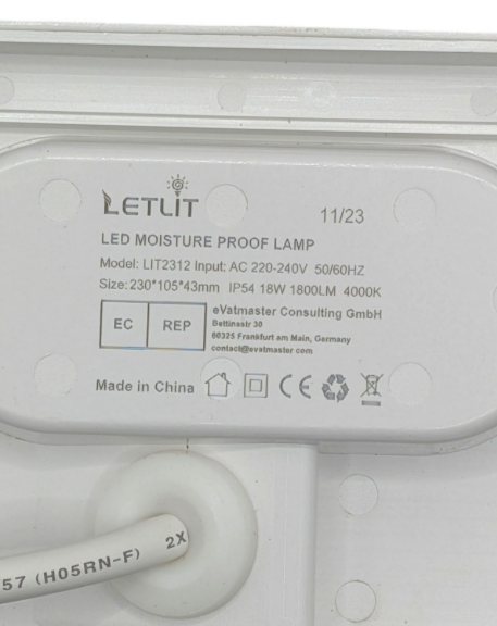 Letlit LED Ceiling Light Motion & Twilight Sensor