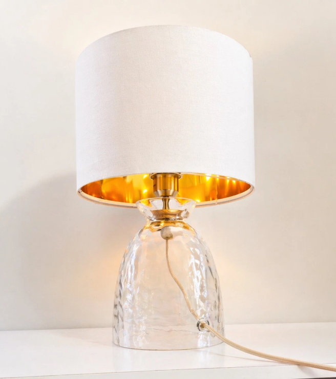 Dimple Glass Table Lamp