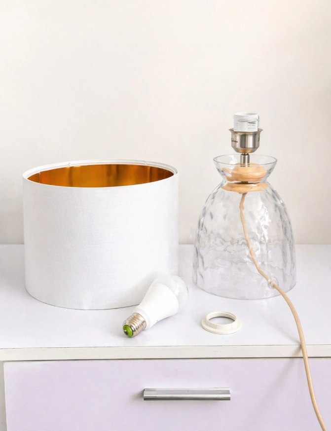 Dimple Glass Table Lamp