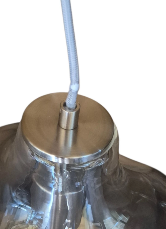 Clear Dimple Glass Pendant Light