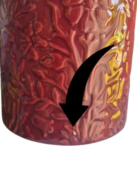 Golden Lily Ceramic Table Lamp Berry