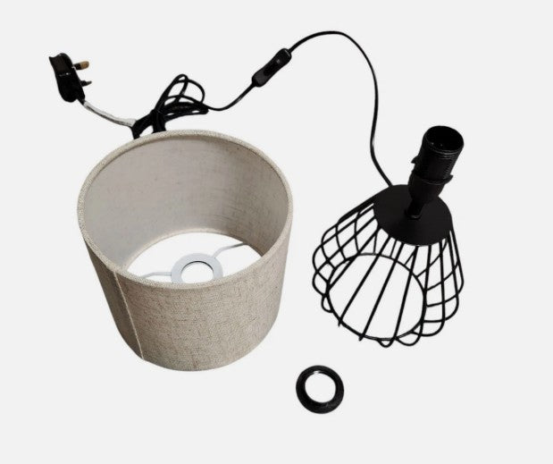 Small Teardrop Cage Bedside Lamp
