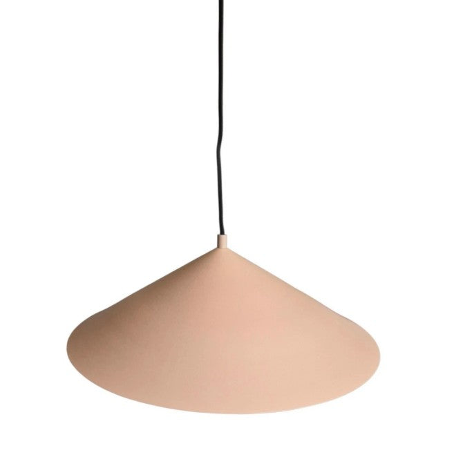 Pink Metal Cone Pendant Light