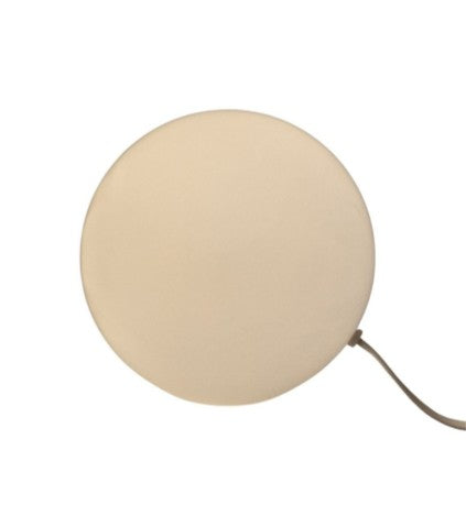 White Glass Globe Table Lamp