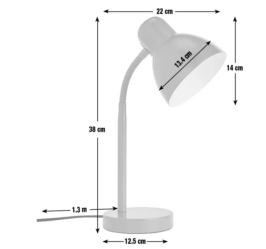Red Adjustable Desk Lamp