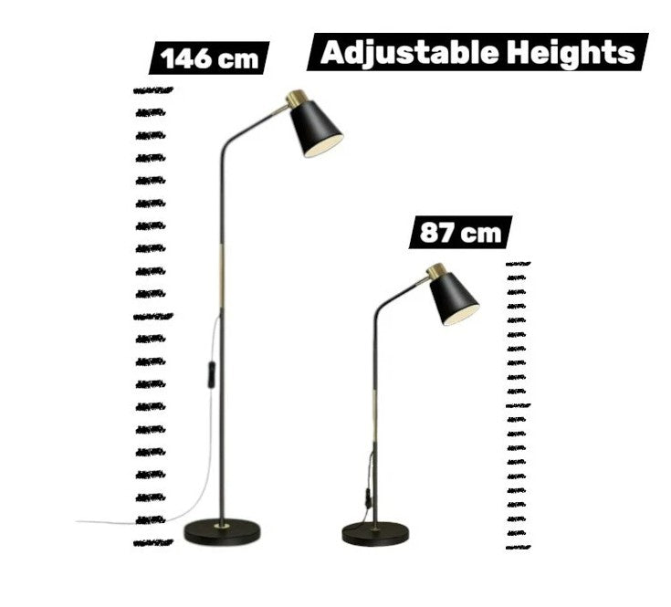 Industrial Black Floor Lamp