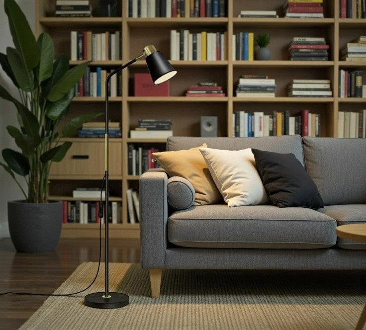 Industrial Black Floor Lamp